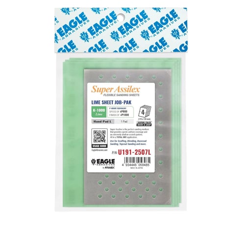 Eagle Abrasives Assilex lime sanding sheets L pad automotive dry sanding