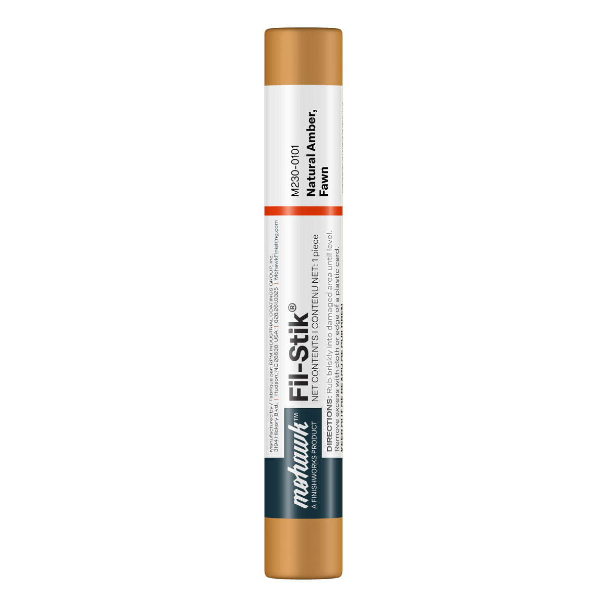 Mohawk Natural Amber Fawn Fil-Stik wax putty stick for wood repair
