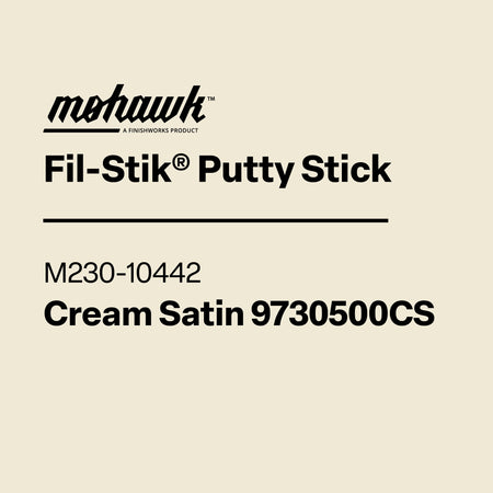 Mohawk M230-10442 Cream Satin furniture scratch and nick touch-up stick