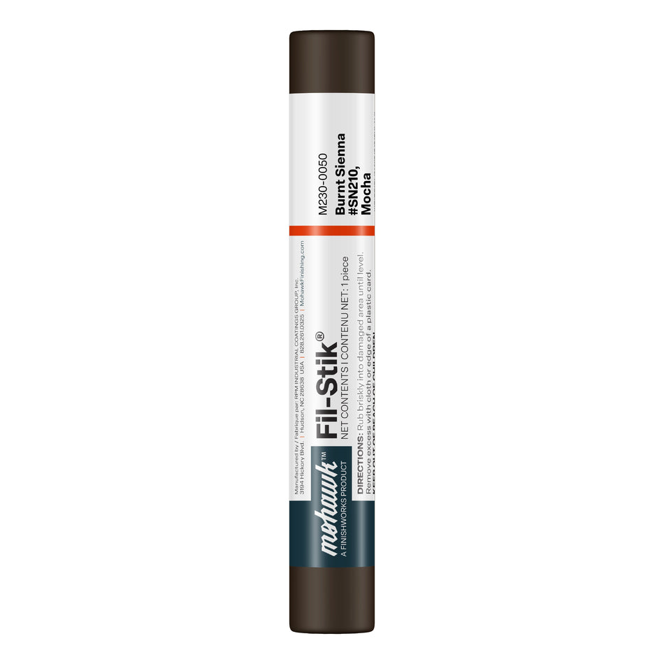Mohawk Burnt Sienna Mocha Fil-Stik wax putty stick for wood repair
