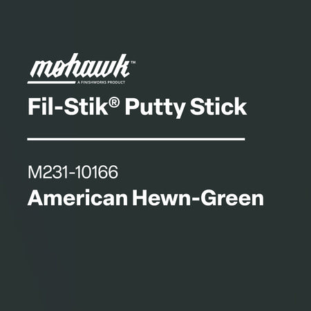 Mohawk Fil-Stik Putty Stick label on a black background