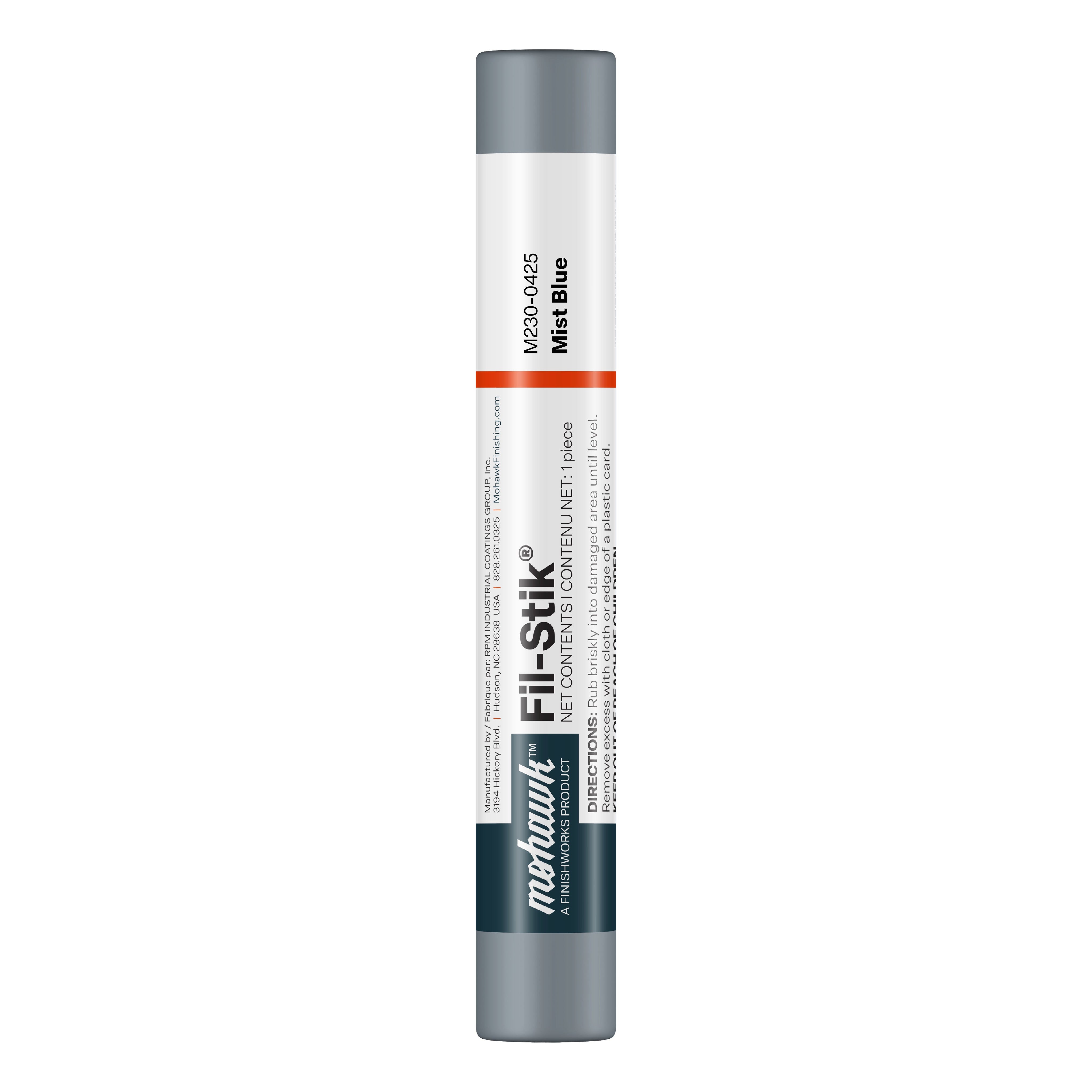 Mohawk Mist Blue Fil-Stik wax putty stick for wood repair