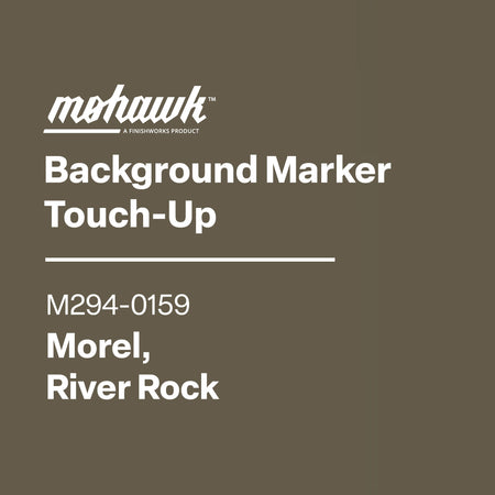 Mohawk Background Marker Touch-Up label on a brown background