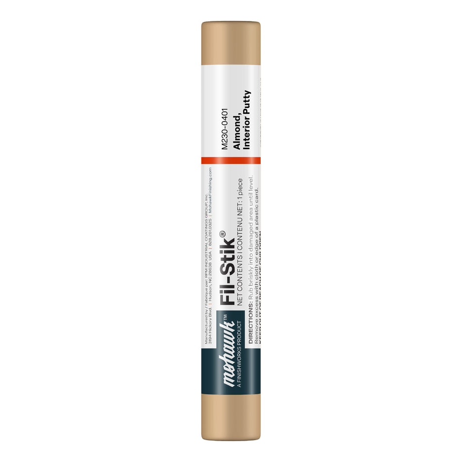 Mohawk Almond Interior Putty Fil-Stik wax putty stick for wood repair
