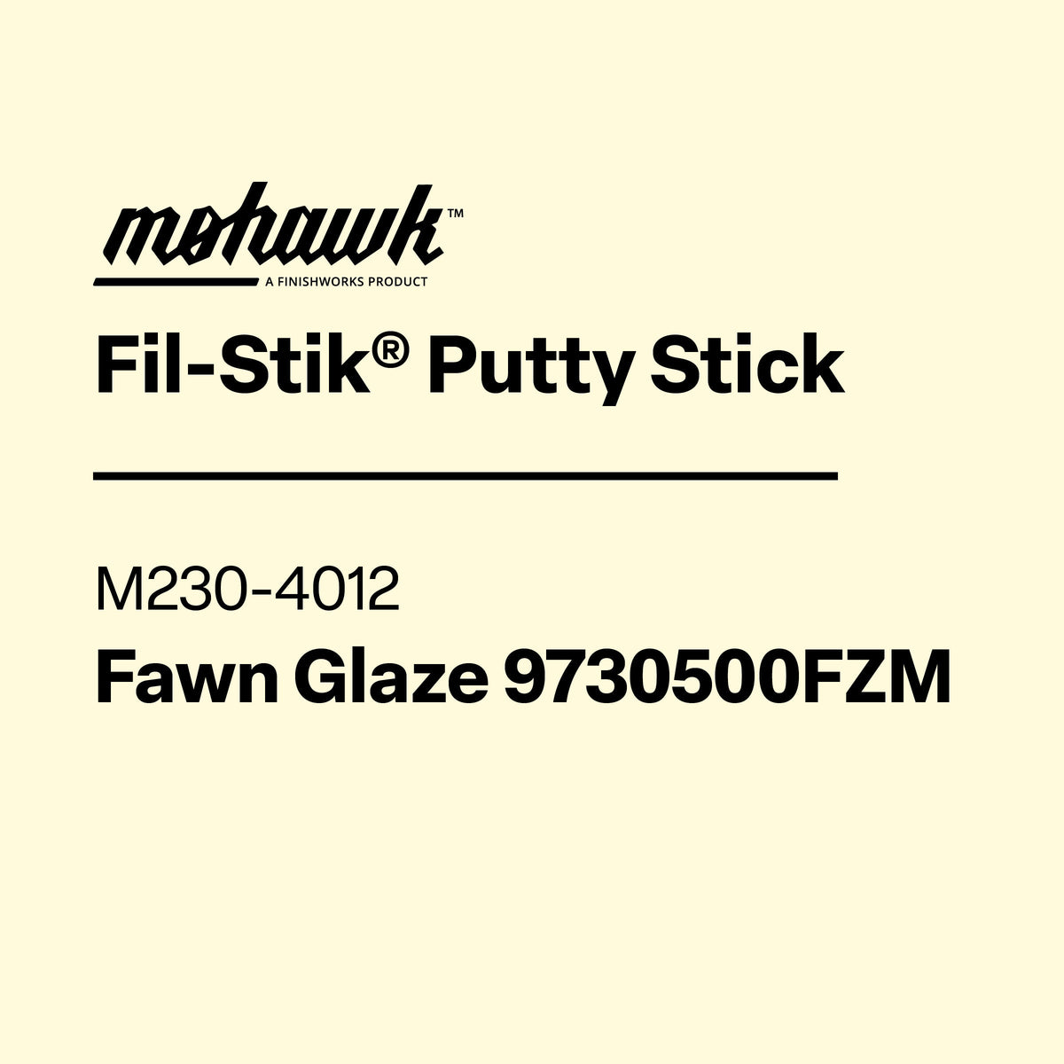 Mohawk M230-4012 Fawn Glaze furniture scratch and nick touch-up stick