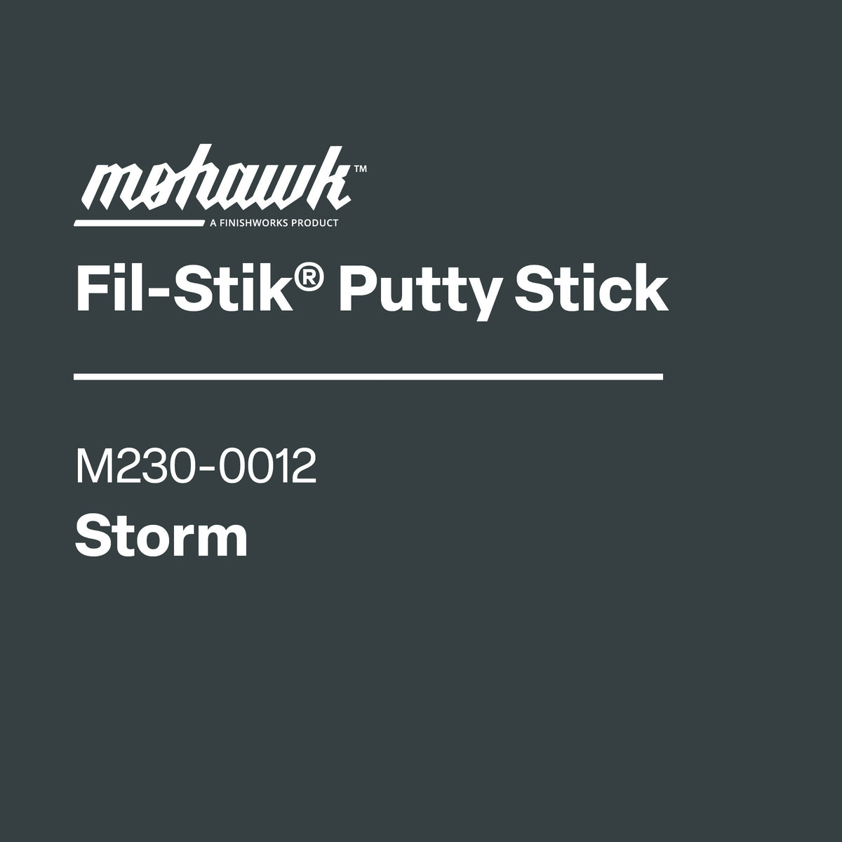 Mohawk M230-0012 Storm furniture touch-up filler stick