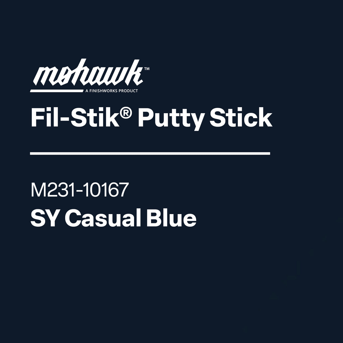 Mohawk M231-10167 SY Casual Blue furniture scratch and nick touch-up stick