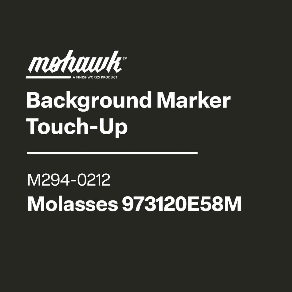 Mohawk Background Marker Touch-Up label with product details on a black background