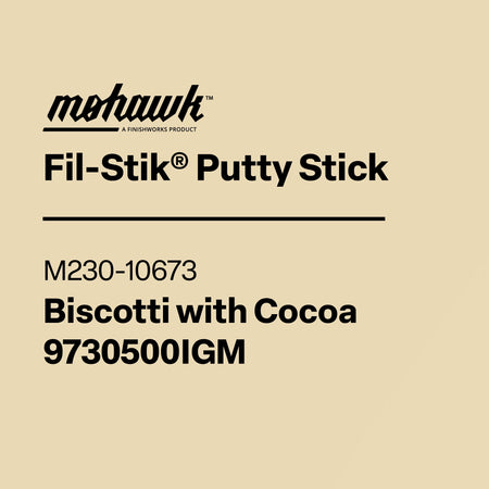 Mohawk M230-10673 Biscotti With Cocoa furniture scratch and nick touch-up stick