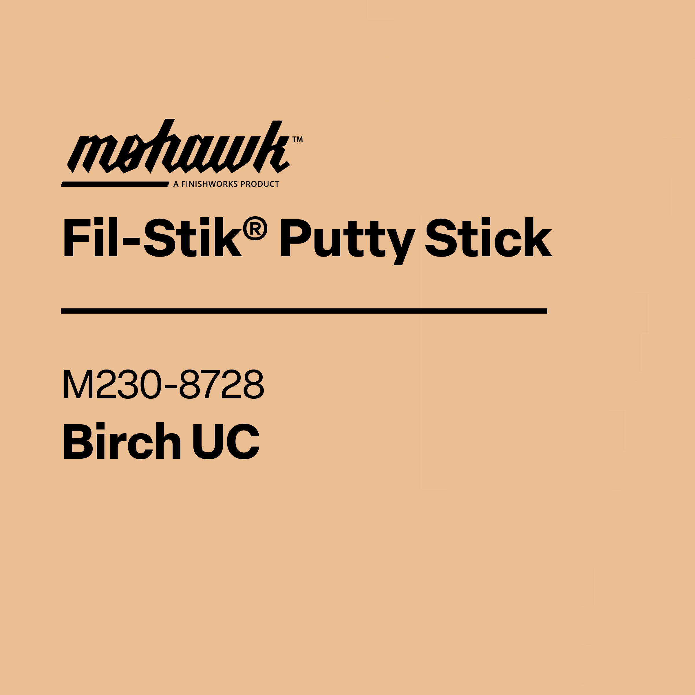 Mohawk Birch UC Fil-Stik wax putty stick for wood repair
