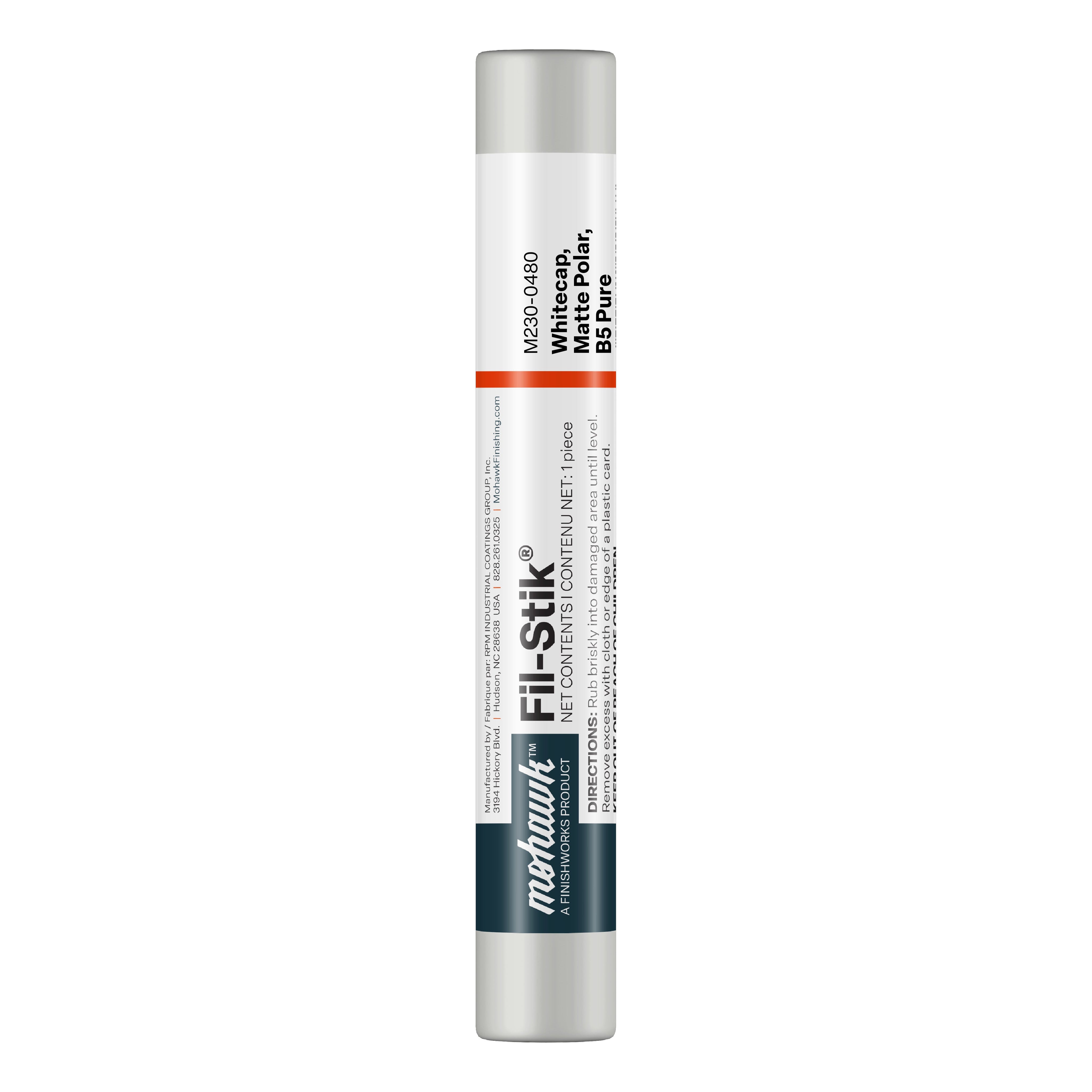 Mohawk Whitecap Matte Polar B5 Pure Fil-Stik wax putty stick for wood repair
