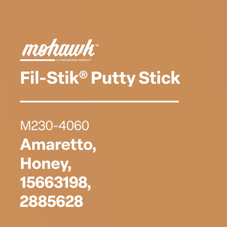 Mohawk Amaretto Honey Fil-Stik wax putty stick for wood repair

