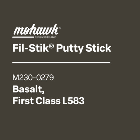 Mohawk Fil-Stik Putty Stick label on a black background