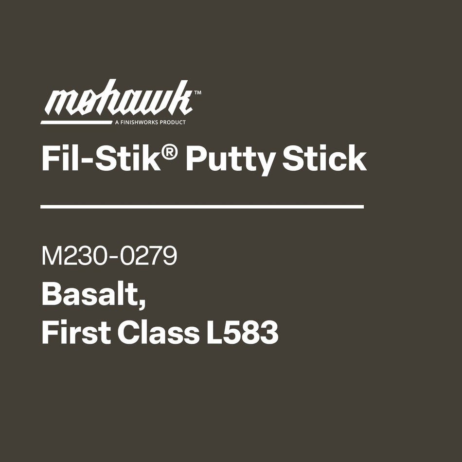 Mohawk Fil-Stik Putty Stick label on a black background