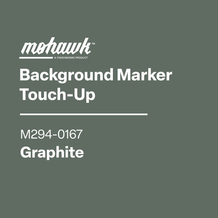 Mohawk Background Marker Touch-Up label with product code on a black background