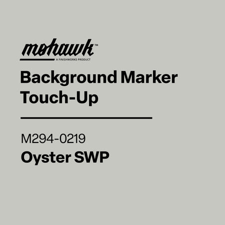 Mohawk Background Marker Touch-Up label for Repose Grey on a gray background