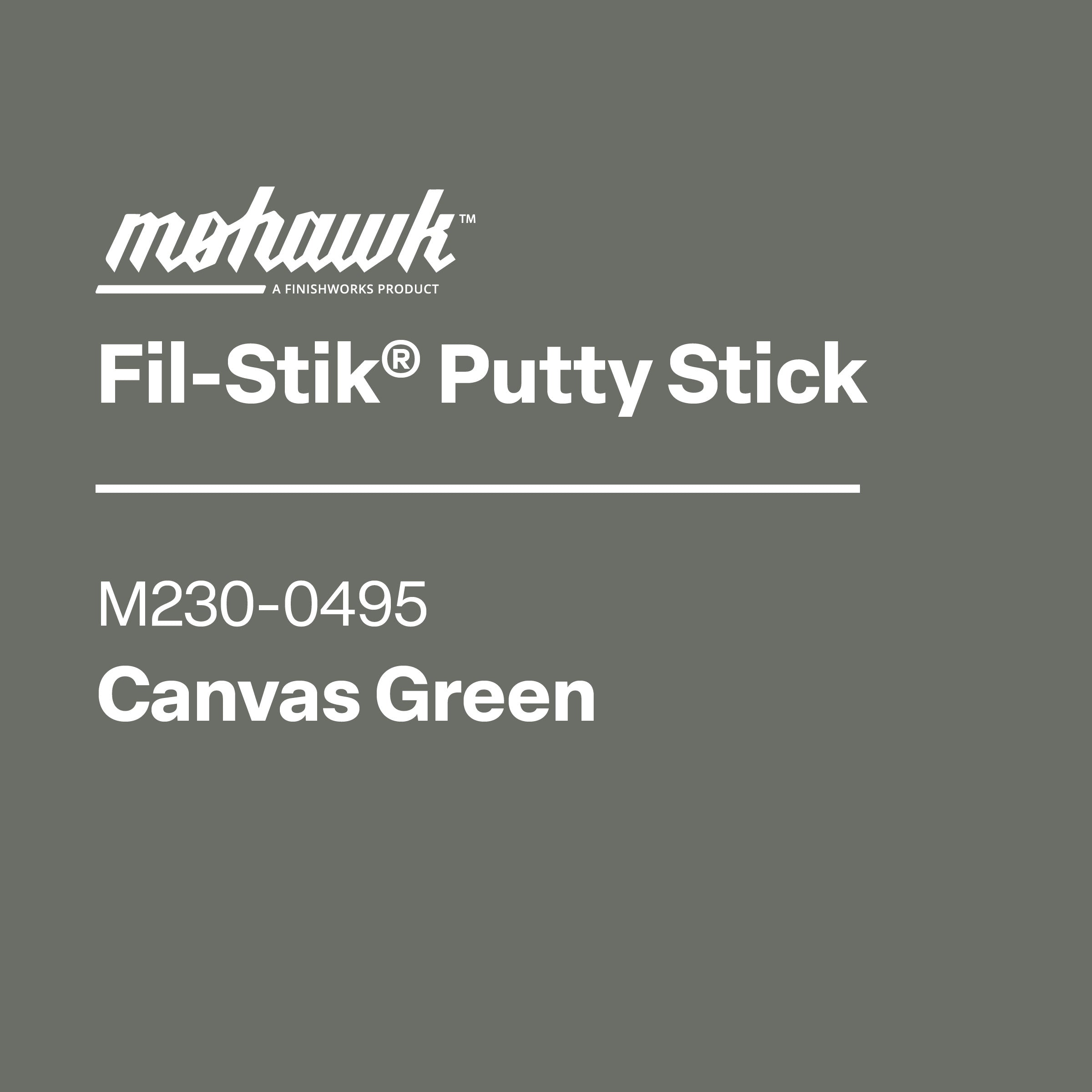 Mohawk M230-0495 Canvas Green furniture scratch and nick touch-up stick