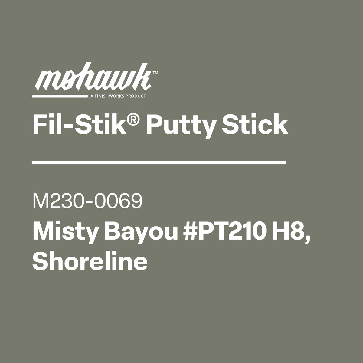 Mohawk M230-0069 Misty Bayou furniture scratch and nick touch-up stick