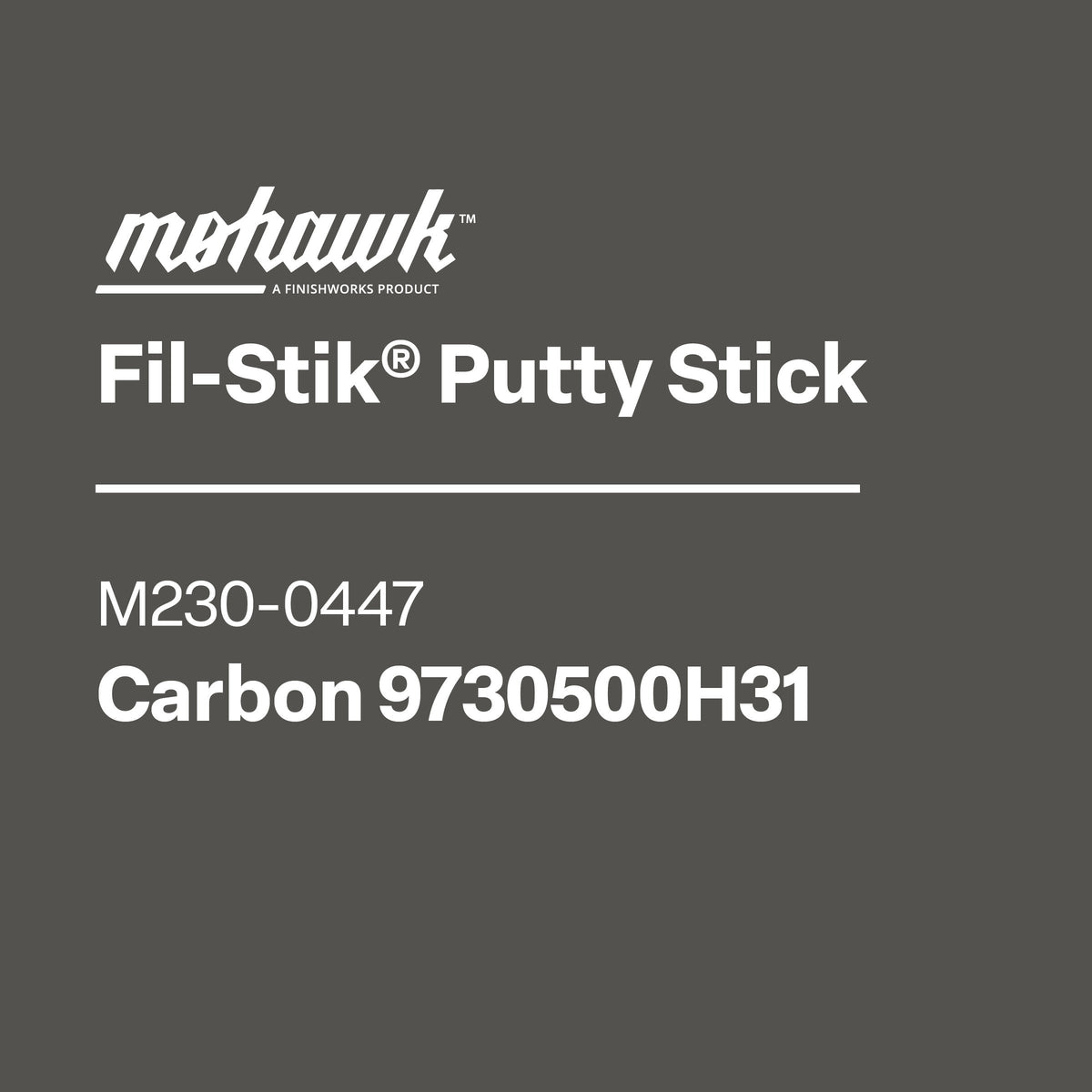 Mohawk M230-0447 Carbon furniture scratch and nick touch-up stick