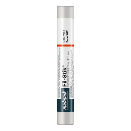 Metallic cylindrical container with label on a white background