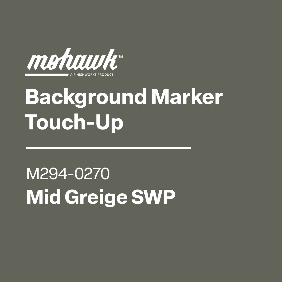 Mohawk Background Marker Touch-Up label on a gray background