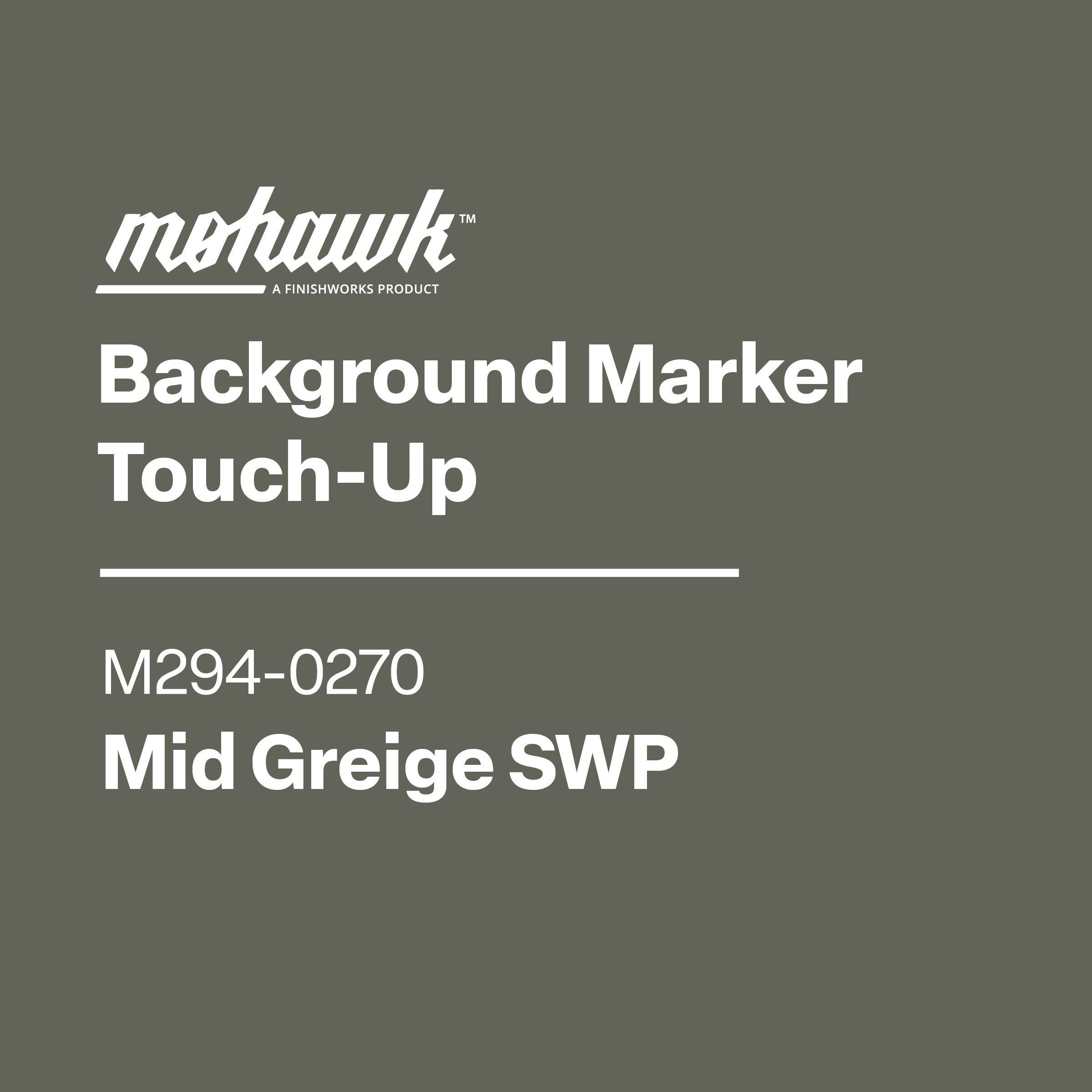 Mohawk Background Marker Touch-Up label on a gray background