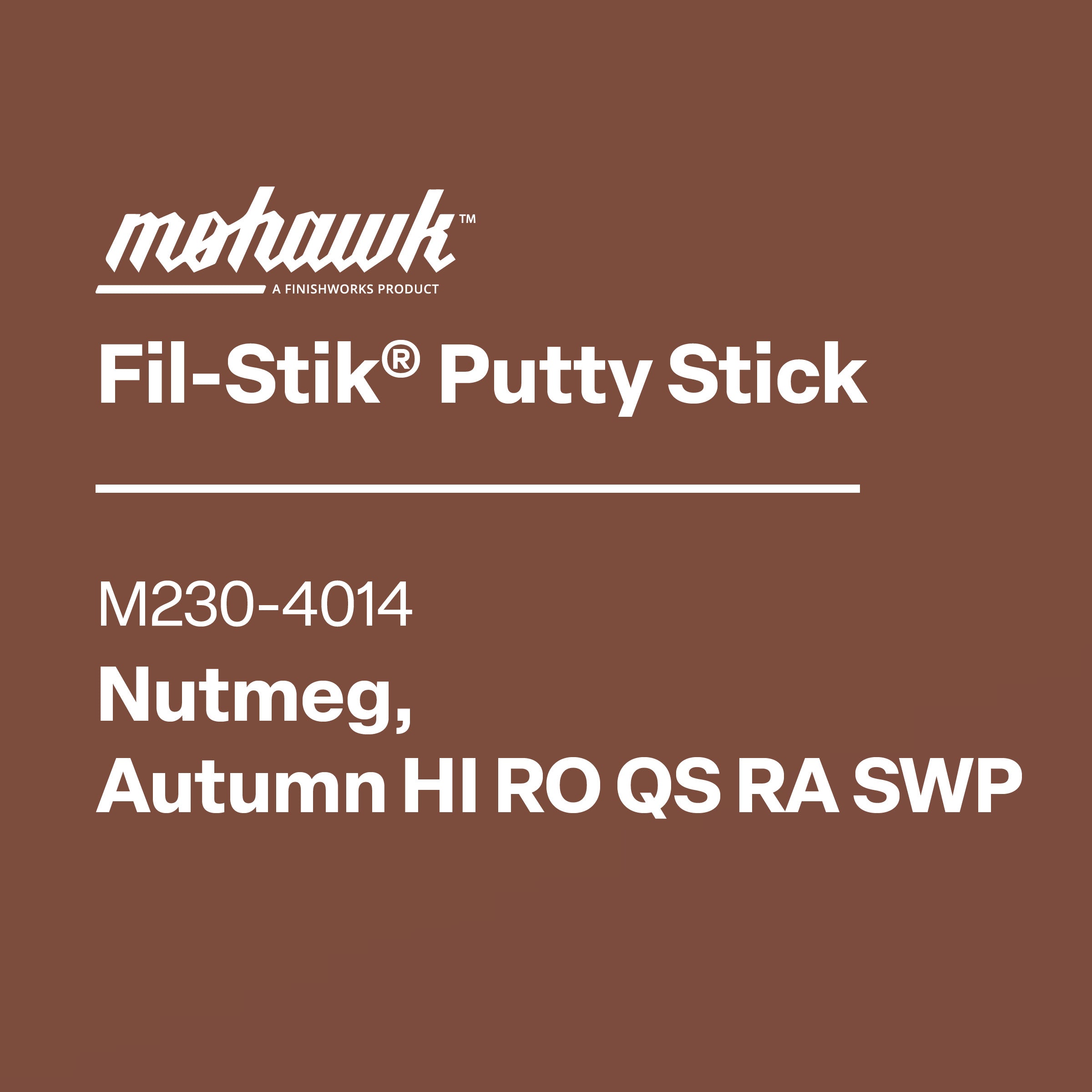 Mohawk Fil-Stik semi-hard wax wood repair stick M230-4014