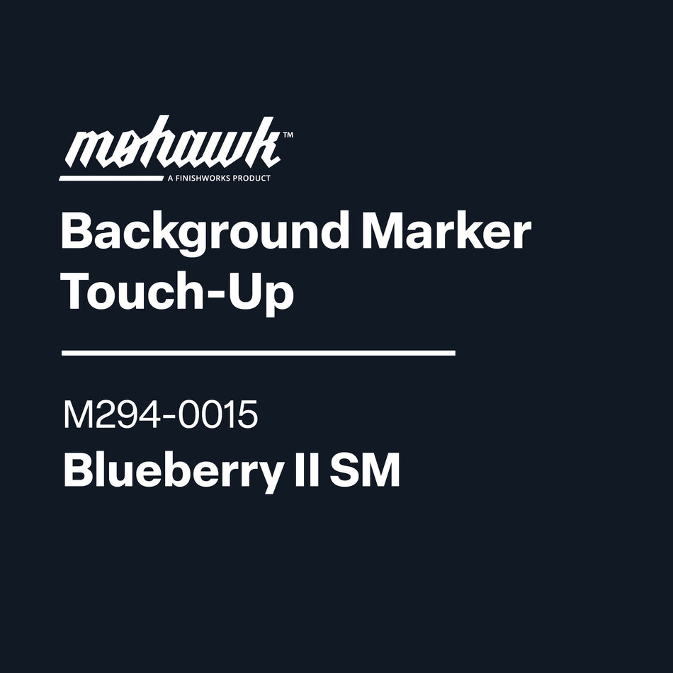 Mohawk Background Marker Touch-Up label with product details on a black background
