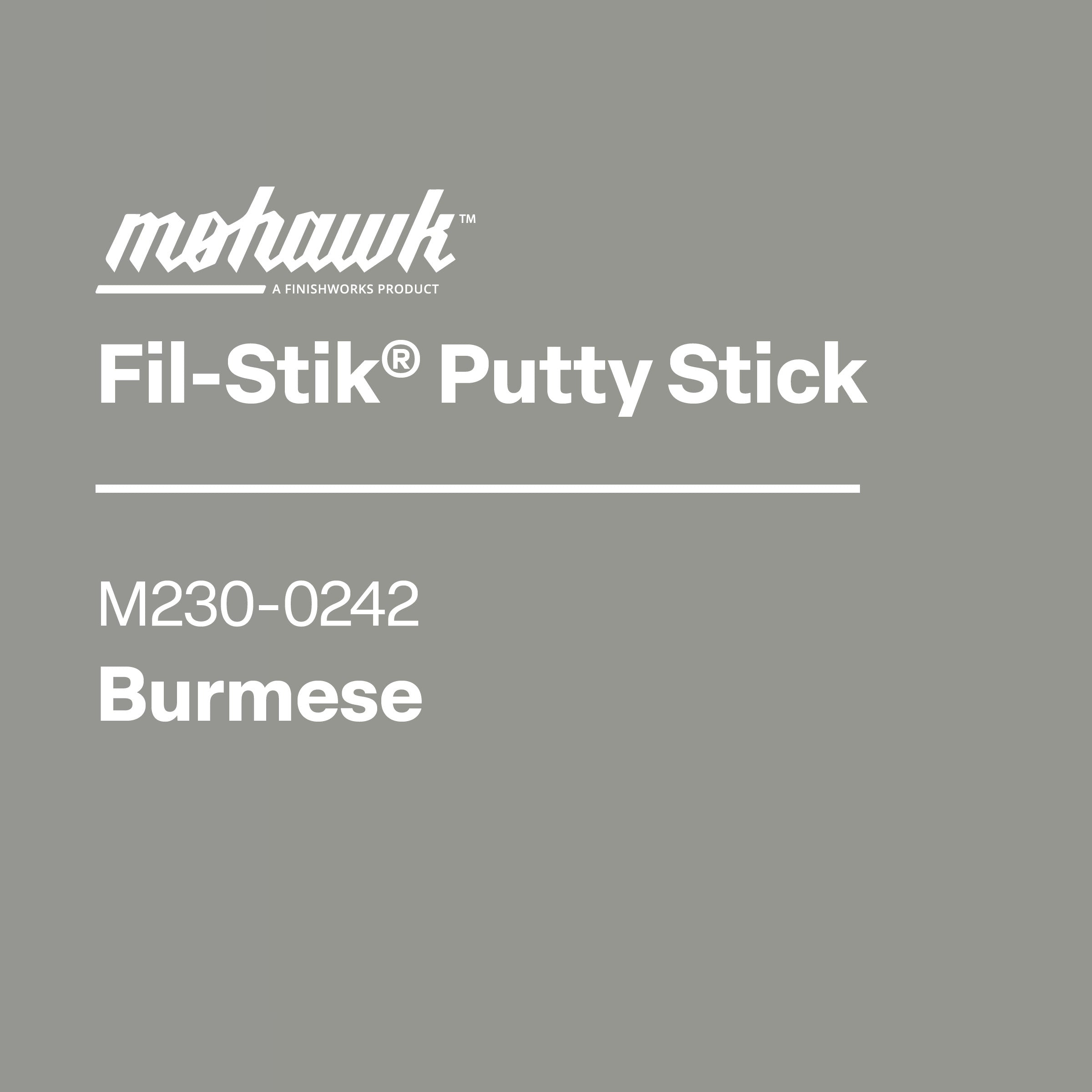 Mohawk M230-0242 Burmese furniture scratch and nick touch-up stick