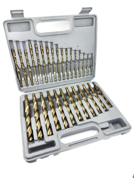 29-piece cobalt quick change hex shank drill bit set