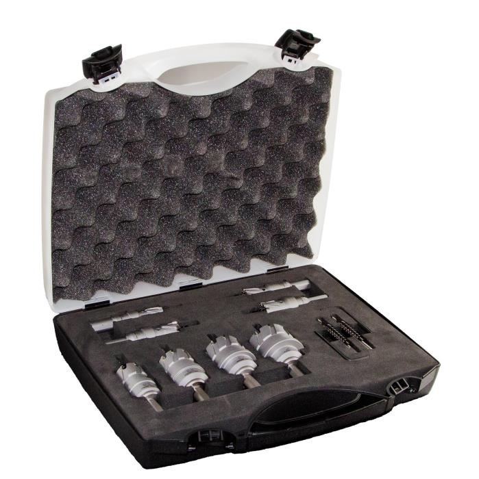 8 piece carbide tipped hole cutter set 1 inch depth of cut