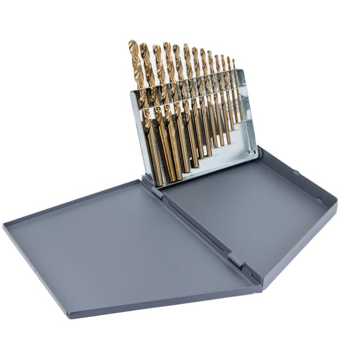 13 piece cobalt jobber drill bit set 1/16 to 1/4 1/64 increments