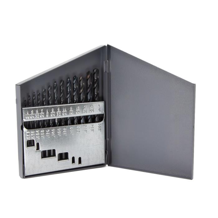 13 piece HSS screw machine drill bit set 1/16 to 1/4 x 64ths
