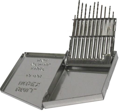 20 piece cobalt jobber drill bit set number sizes 61 to 80