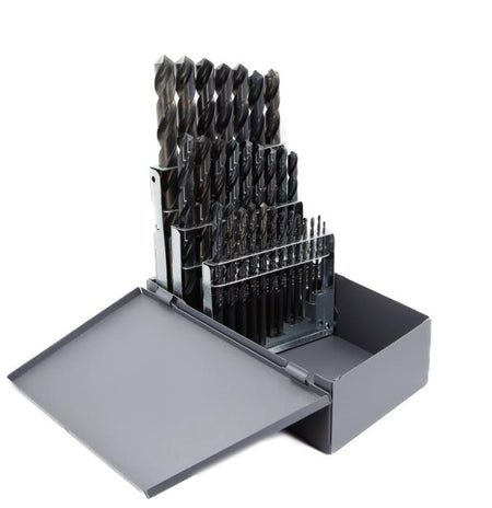29 piece HSS jobber drill bit set 1/16 to 1/2 1/16 increments