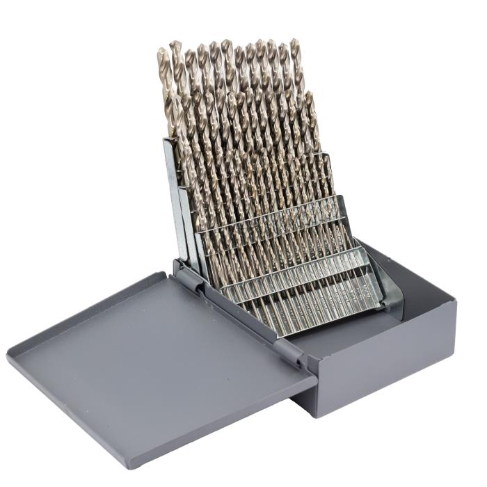 #1 - #60 HSS Jobber Drill Bit Set 60 Pieces (Wire Sizes)
