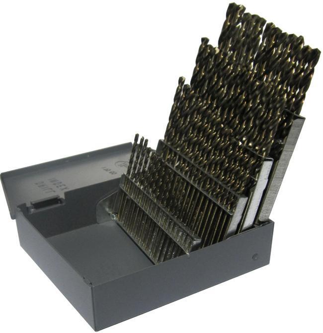 #1-#60 60 Piece Cobalt Screw Machine Drill Bit Set