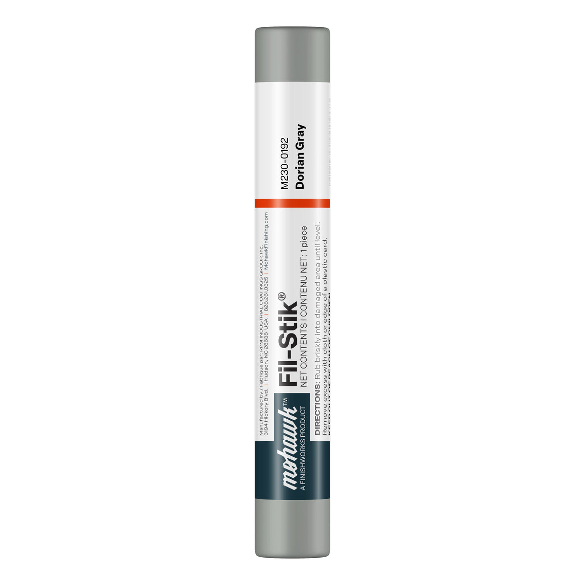 Mohawk Dorian Gray Fil-Stik wax putty stick for wood repair