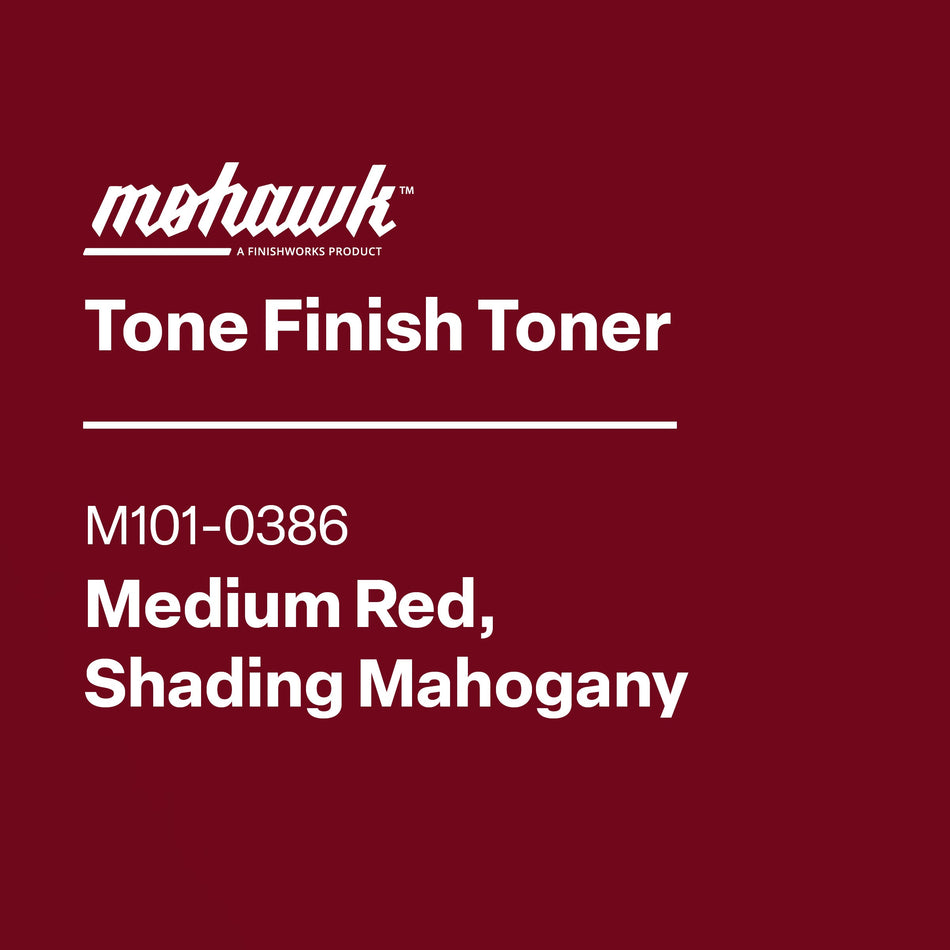Mohawk Tone Finish Toner Medium Red, Shading Mahogany