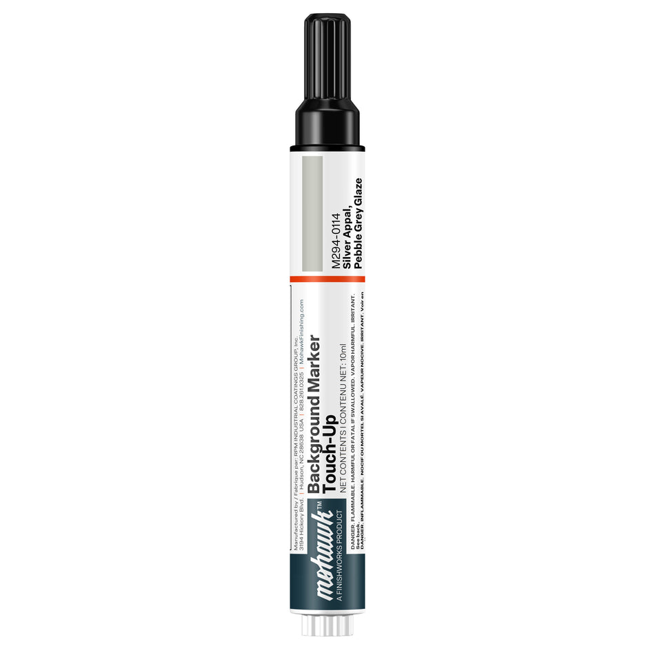 Mohawk Pebble Silver Appal Grey Glaze background marker touch-up pen for wood finish repair