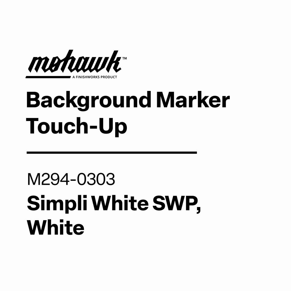 Mohawk Background Marker Touch-Up label with product details on a white background