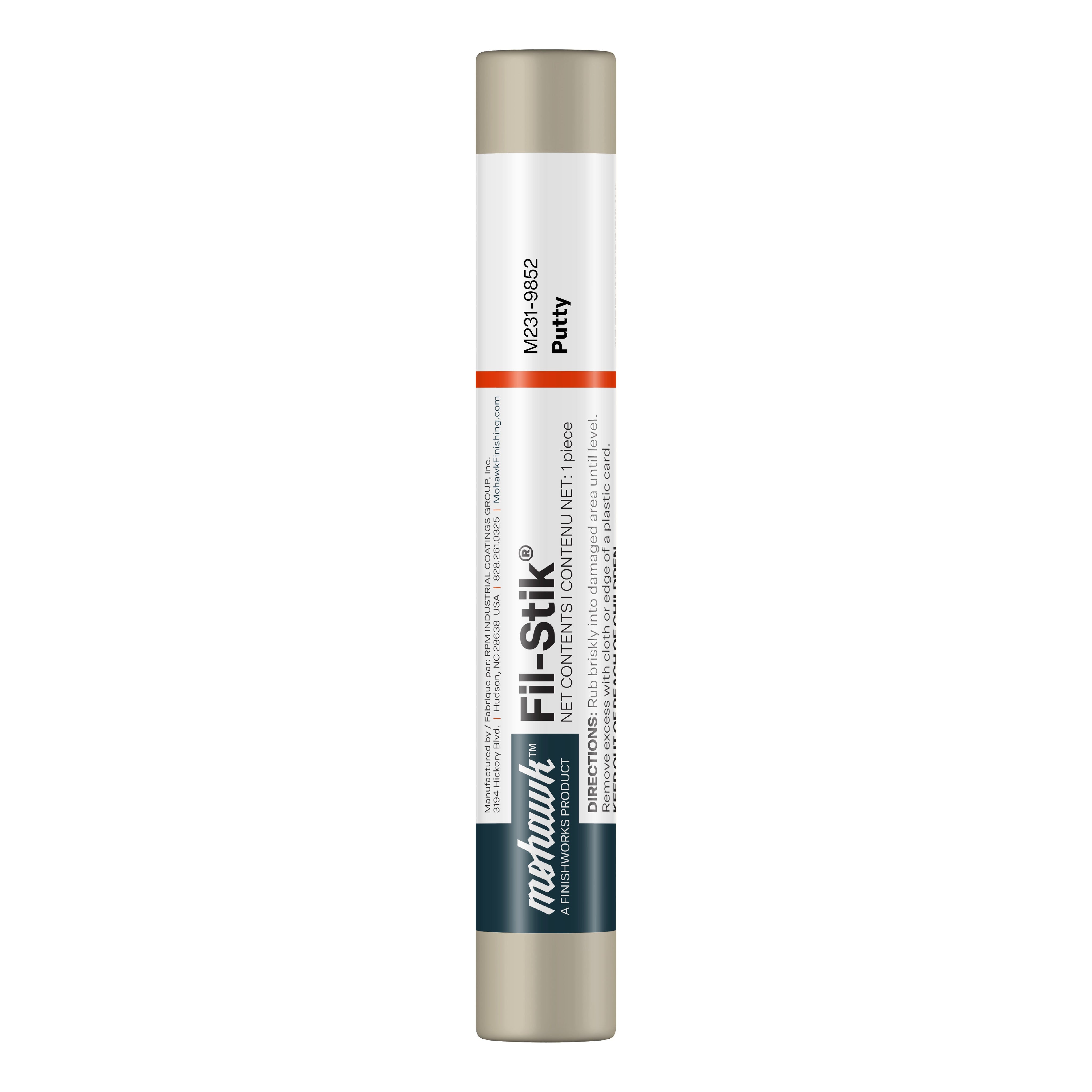 Mohawk Putty Fil-Stik wax putty stick for wood scratch repair