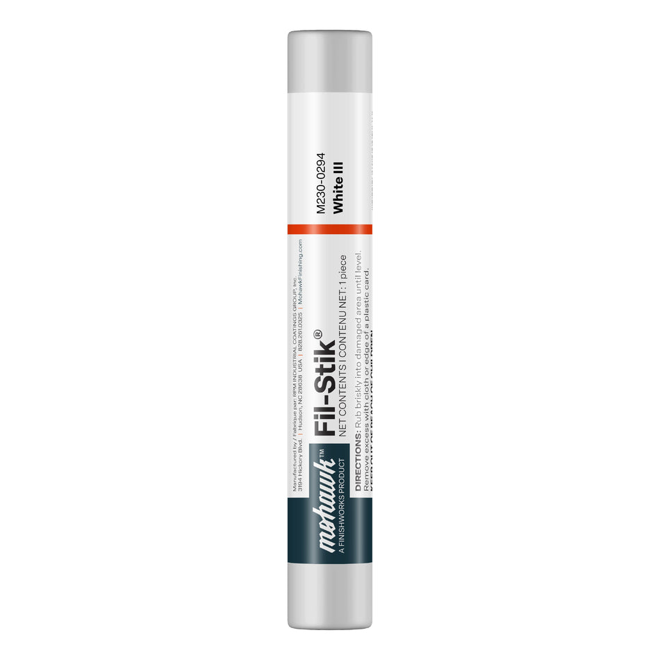 Mohawk White III Fil-Stik wax putty stick for wood scratch repair