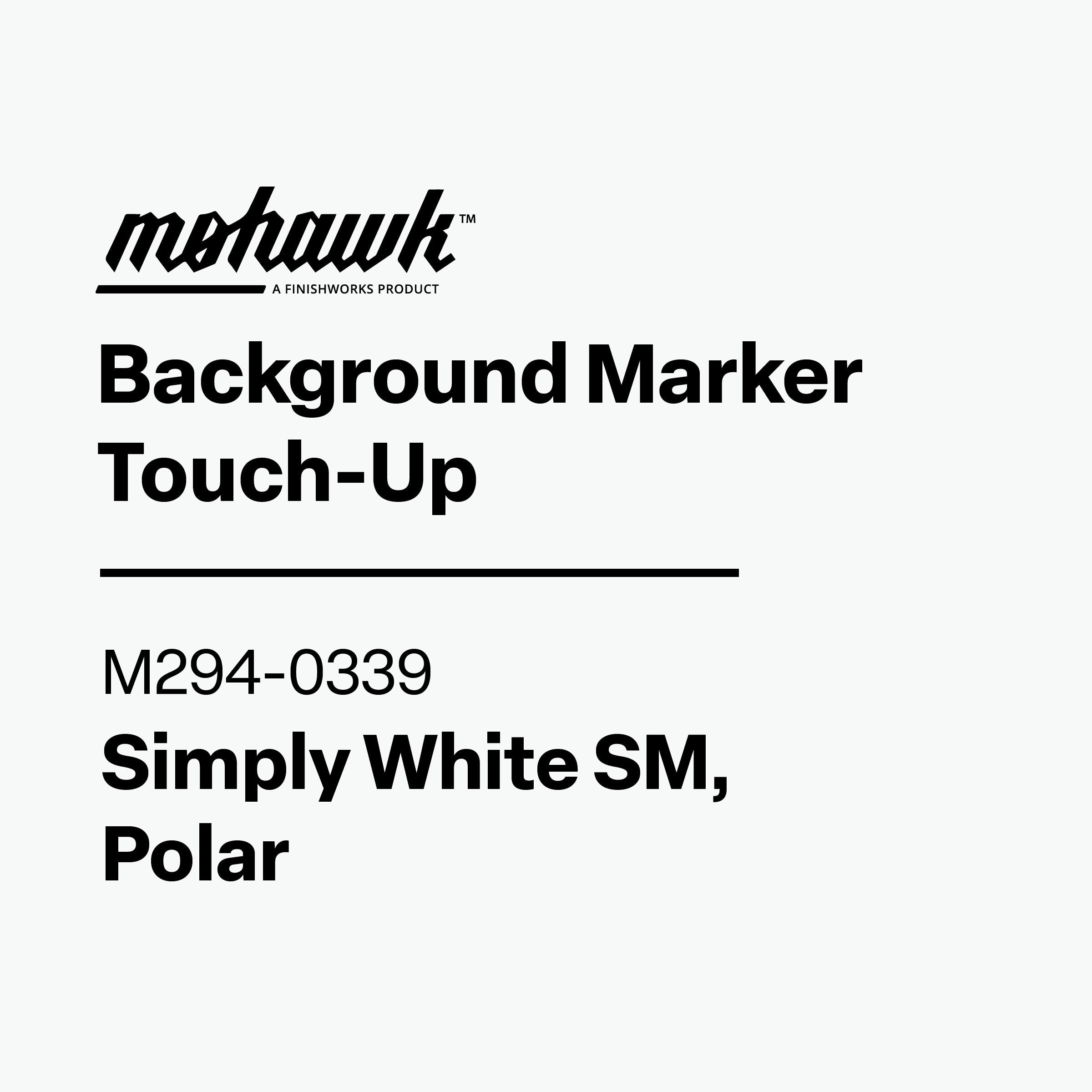Mohawk Background Marker Touch-Up label with product details on a white background