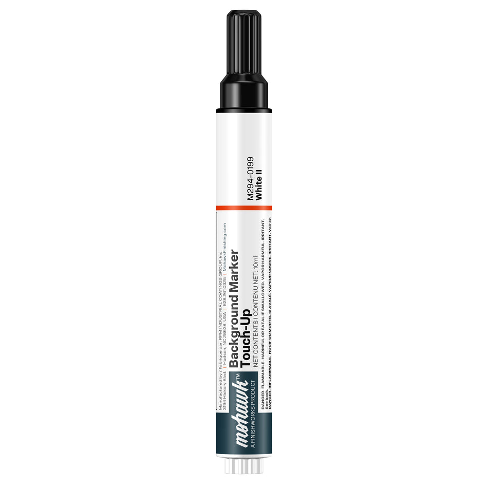 Mohawk White II background marker touch-up pen for wood finish repair