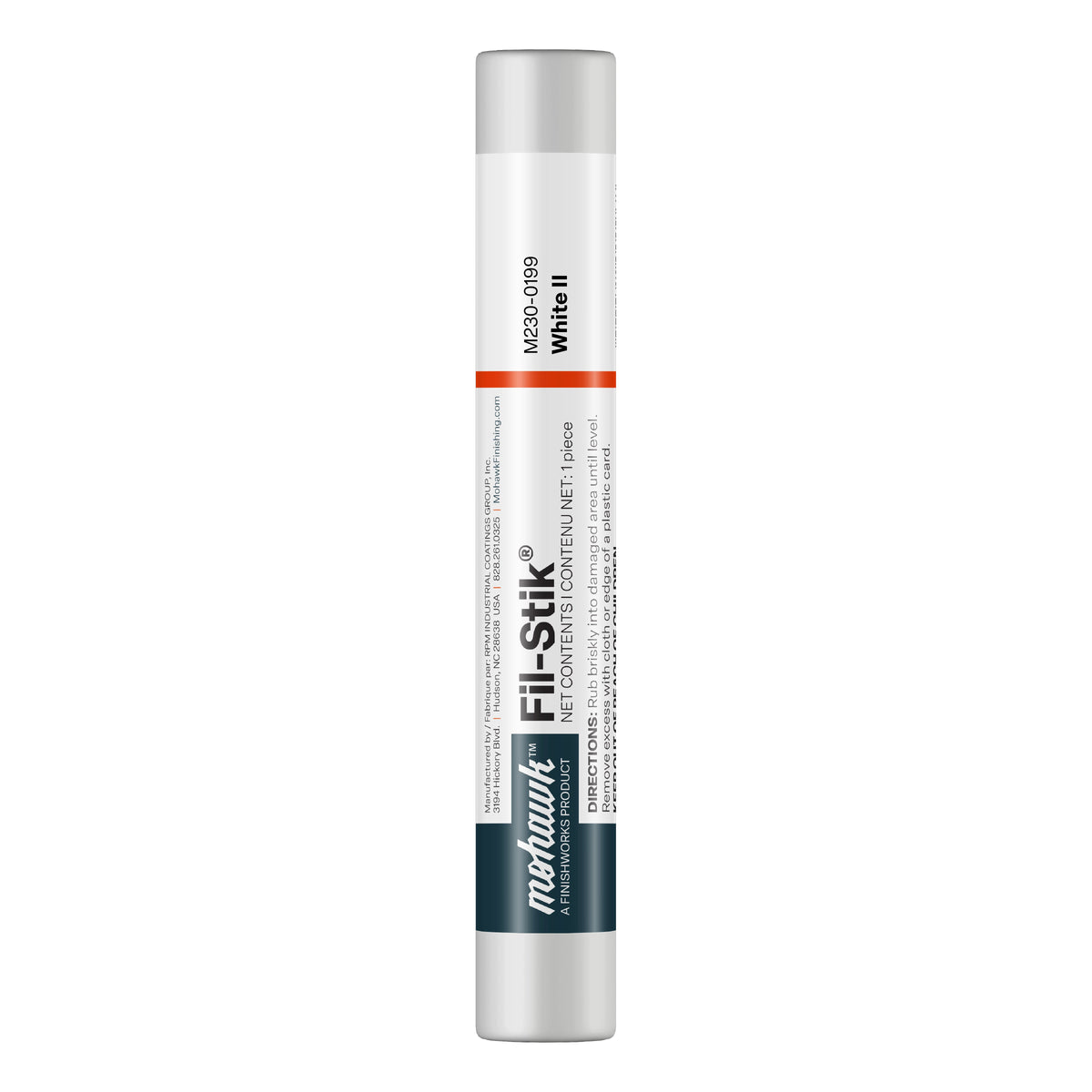 Mohawk White II Fil-Stik wax putty stick for wood scratch repair