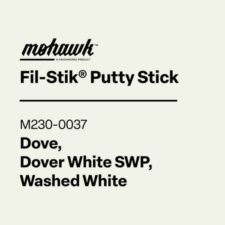 Mohawk Fil-Stik Washed White wax filler for cabinetry and wood surface repairs