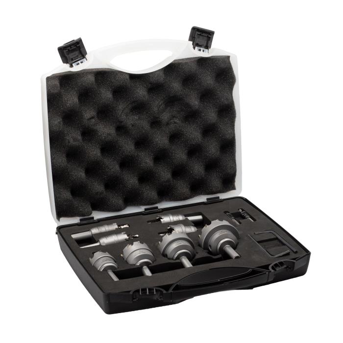8 Piece Electricians Carbide Tipped Hole Cutter Set with 3/16" Depth of Cut