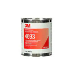3M High Performance Industrial Plastic Adhesive 4693, Light Amber, 1 Quart