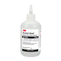 3M Scotch-Weld Super Fast Instant Adhesive SF100, Clear, 500 Gram, 1 Bottle